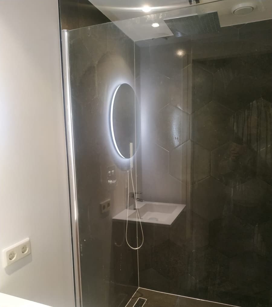 Lijngoot in de doucheruimte